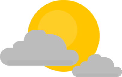 Partly cloudy Partly cloudy